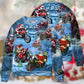 Christmas Driving With Santa Claus – Sweater - Ugly Christmas Sweater
