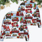 Gnome And Christmas Truck Merry Xmas – Sweater - Ugly Christmas Sweater