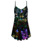 Lovely Cat Dont Care – Women's Summer Sleeveless V-Neck Camisole Dress