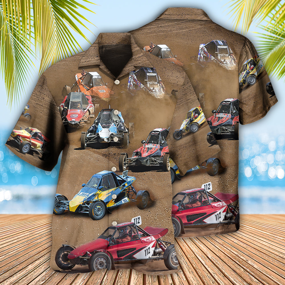 Autocross Cars High Speed Racing - Hawaiian Shirt