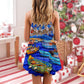 Boat Santa Merry Christmas Snow – Women's Summer Sleeveless V-Neck Camisole Dress