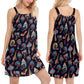 Hippie Mushroom Peace Life – Women's Summer Sleeveless V-Neck Camisole Dress