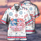 Patriotic Flamingo Independence - Hawaiian Shirt