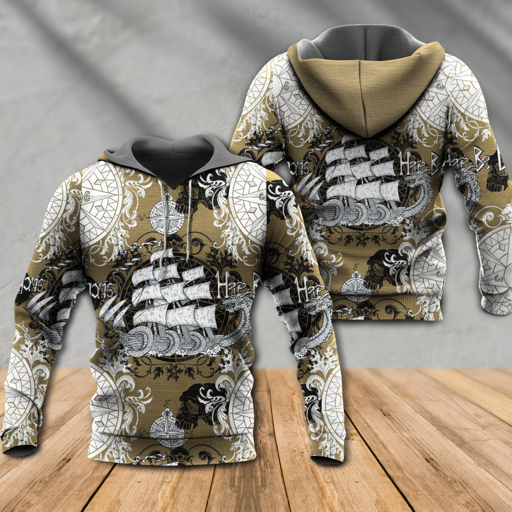 Vintage Anchor Sea Life - 3D Hoodie