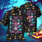 Halloween Mystic Cat Necromancer Art – Hawaiian Shirt