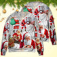 Christmas Santa Story Funny Art Style – Sweater - Ugly Christmas Sweater
