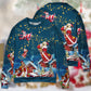 Christmas Bear Santa Happy Holiday – Sweater - Ugly Christmas Sweater