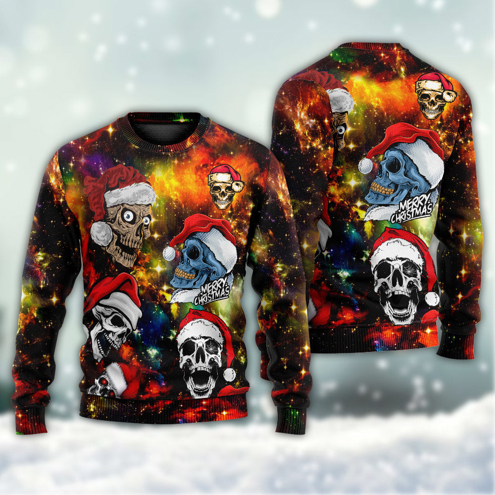 Skull Love Christmas Funny Style – Sweater - Ugly Christmas Sweater