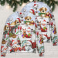 Santa And Snowman Happy Together – Sweater - Ugly Christmas Sweater