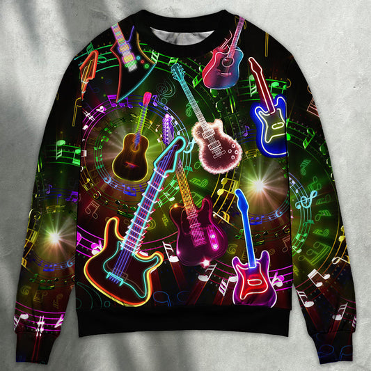 All You Need Is Guitar Music Style – Sweater - Ugly Christmas Sweater