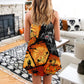 Halloween Spider Pumpkin Night – Women's Summer Sleeveless V-Neck Camisole Dress