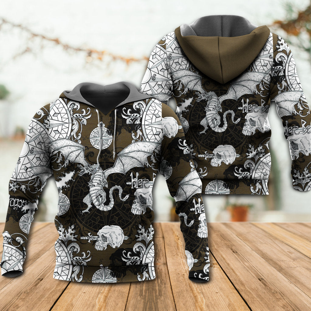 Dragon Skull Gothic Flight - 3D Hoodie