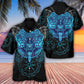 Viking King Blue Norse Art - Hawaiian Shirt