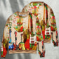 Abstract Colorful Guitar Art Style – Sweater - Ugly Christmas Sweater
