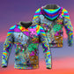 Hippie Cat Trippy Mind Art – 3D Hoodie