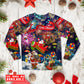 Christmas Spreading Santa Season Of Joy - Pajamas Long Sleeve - Owls Matrix LTD