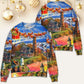 Lighthouse Christmas Light In Storm And Darkness – Sweater - Ugly Christmas Sweater