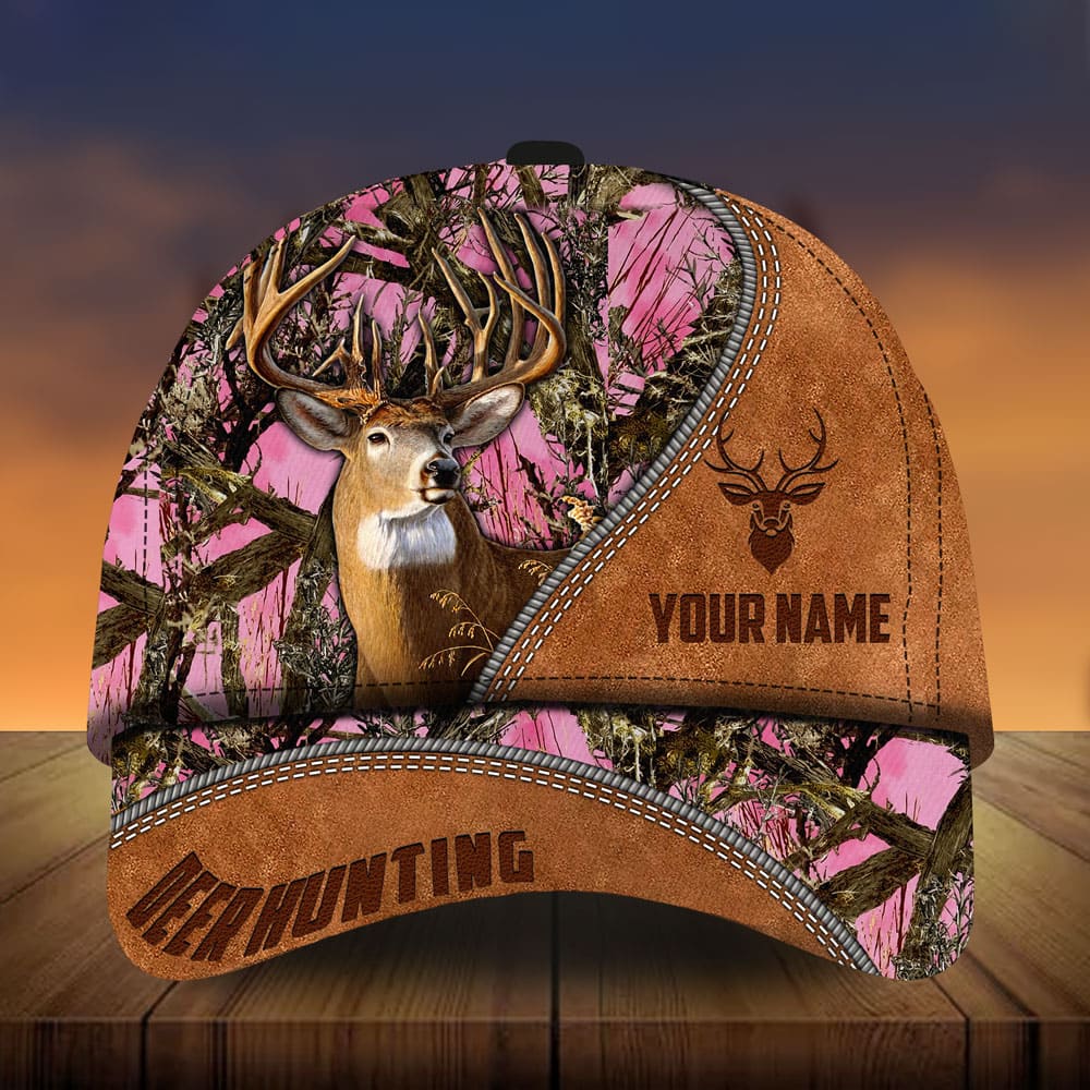 Leather Deer Hunting Personalized – Classic Cap