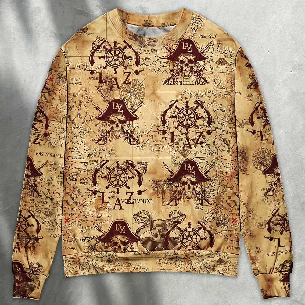 Pirate Skull Lover Unique Art Style – Sweater - Ugly Christmas Sweater