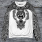 Viking Warrior Blood Black And White – Sweater - Ugly Christmas Sweater