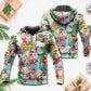 Christmas Santa Aloha Beach Vibe - Hoodie