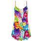Colorful Cute Kitten Happy Life – Women's Summer Sleeveless V-Neck Camisole Dress