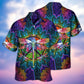 Colorful Dragonfly Mandala Peace Art – Hawaiian Shirt