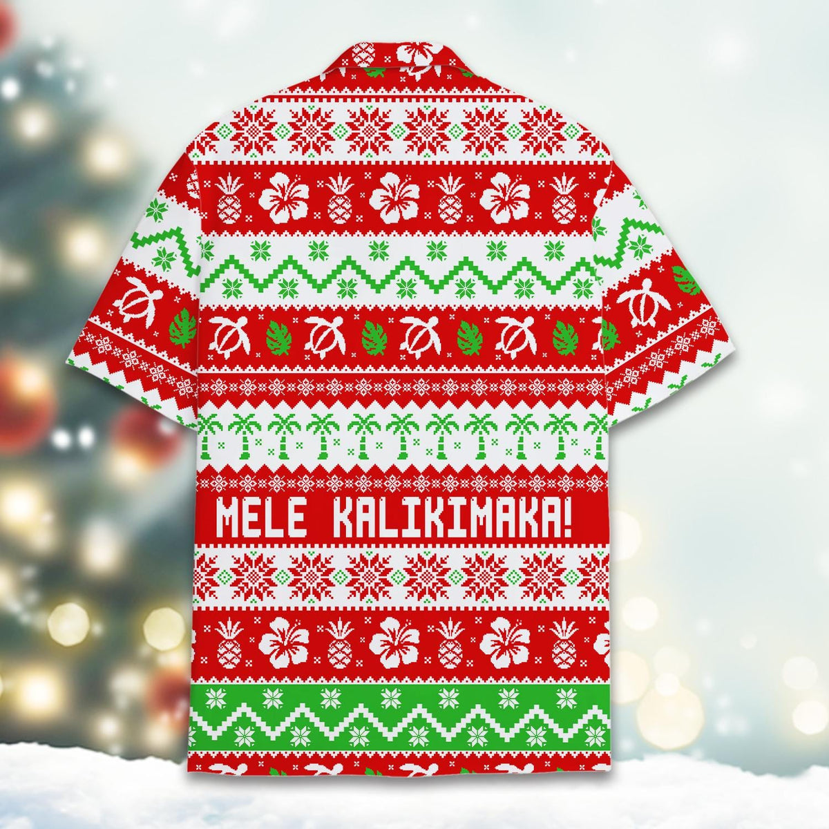 Mele Kalikimaka Tropical Christmas Festive Island – Hawaiian Shirt