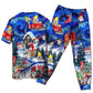 Christmas Hanging With My Gnomies - Pajamas Short Sleeve - Owls Matrix LTD