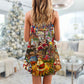 Santa Christmas Season Of Joy – Women's Summer Sleeveless V-Neck Camisole Dress