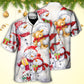 Romantic Snowman Christmas Painting – Hawaiian Shirt