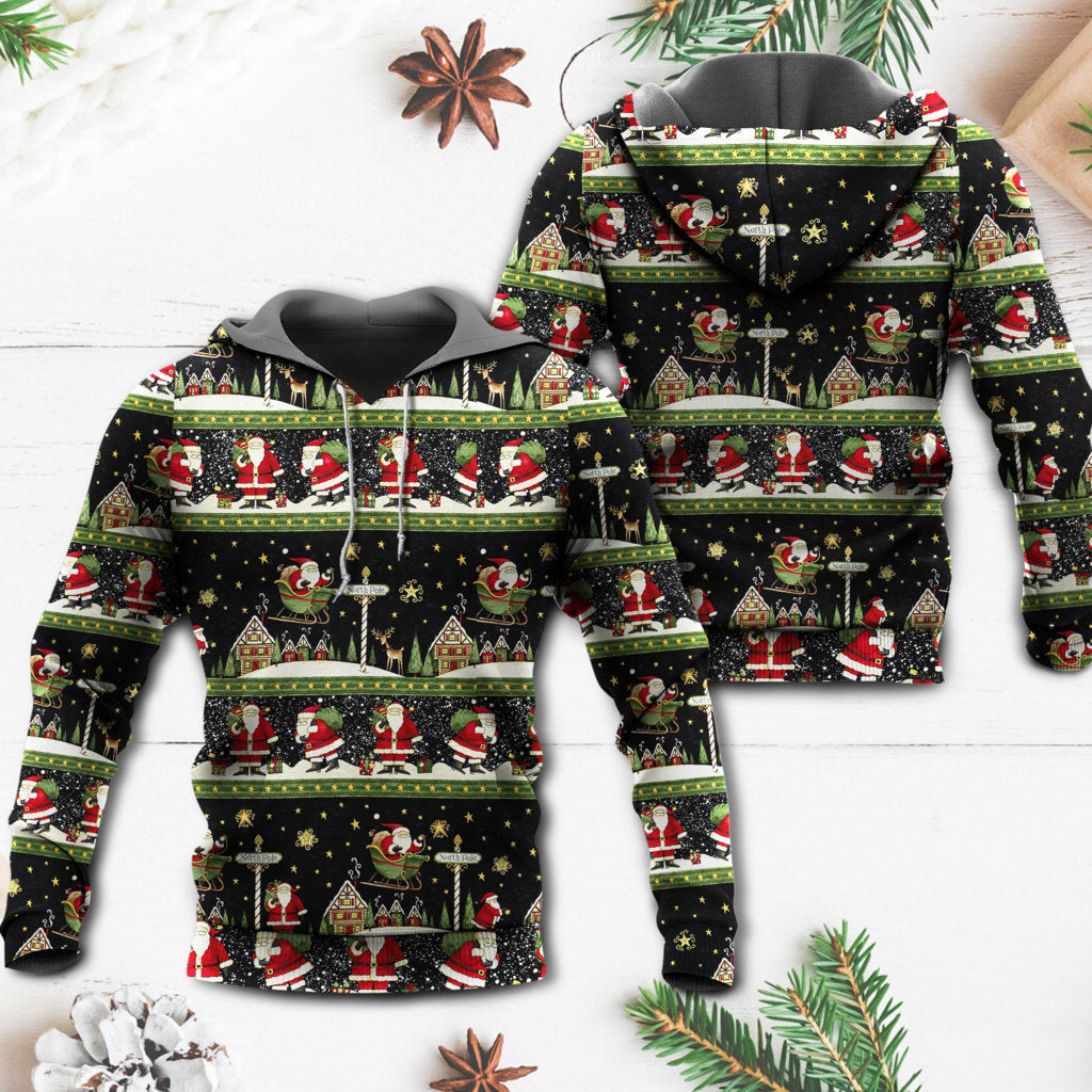 Santa Big Christmas Night - 3D Hoodie