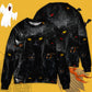 Halloween Black Cat Dark Night Art – Sweater - Ugly Christmas Sweater
