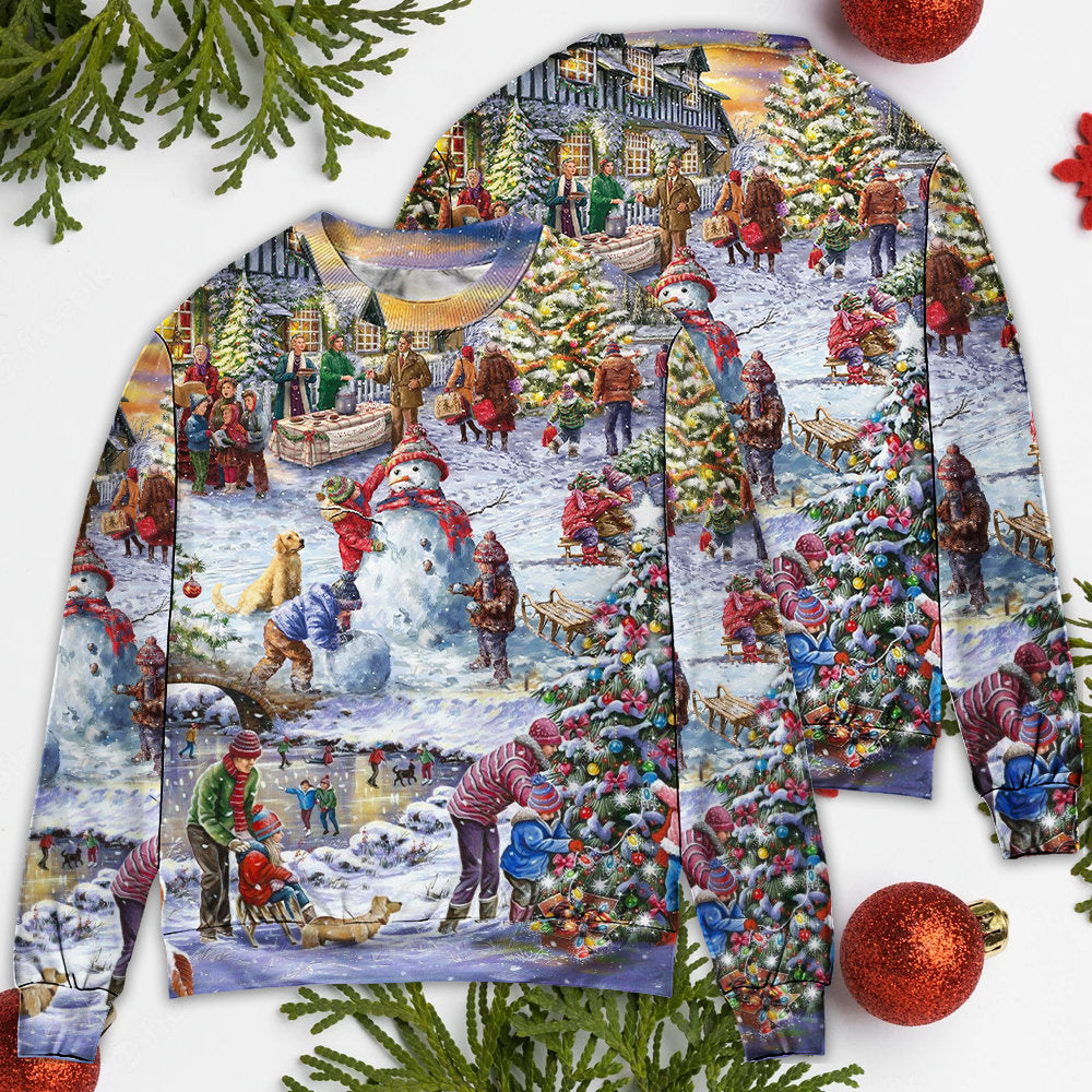 Christmas Winter Holiday Santa Style – Sweater - Ugly Christmas Sweater