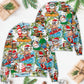 Christmas Santa Aloha Beach Vibe Style – Sweater - Ugly Christmas Sweater