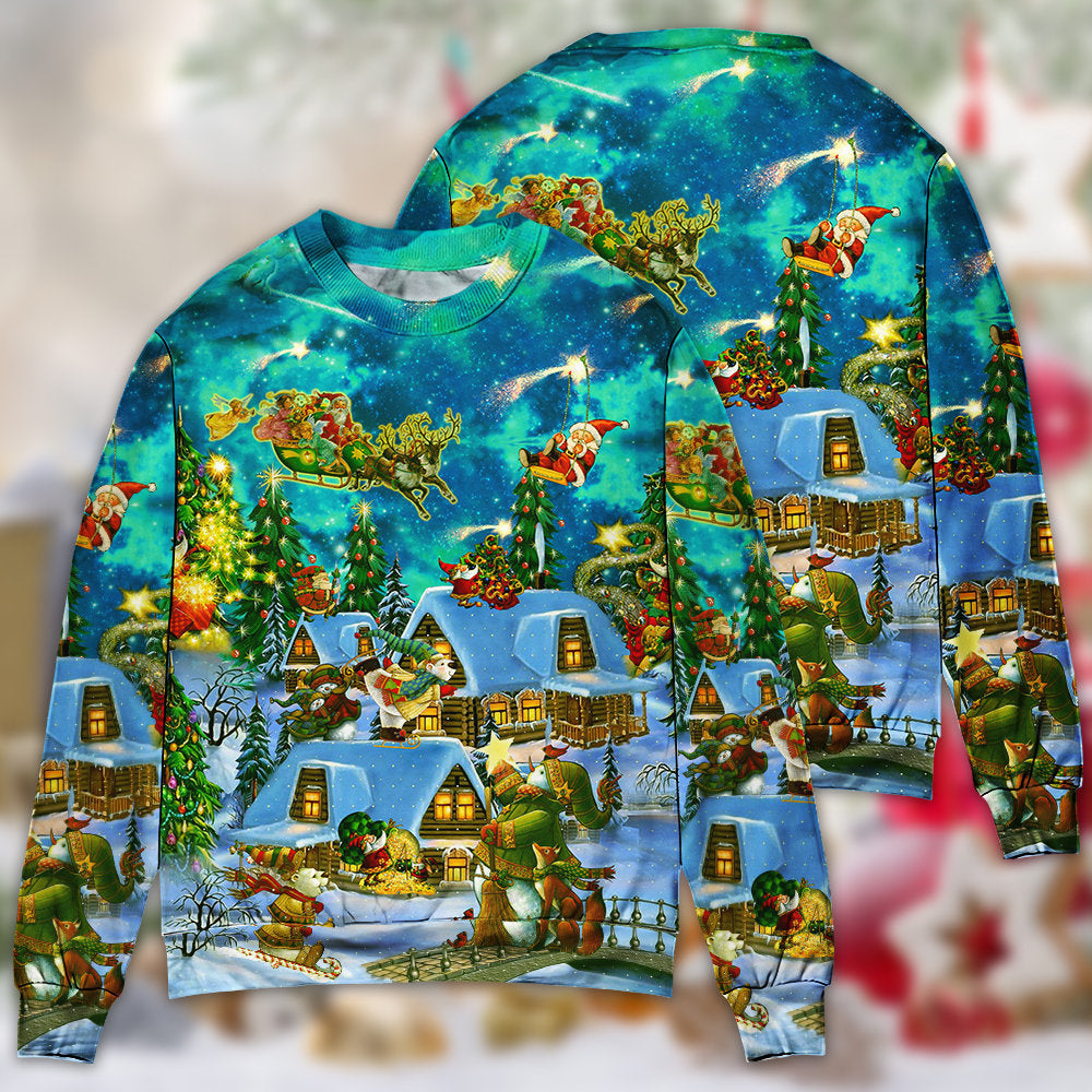 Christmas Magical Night Holiday Art – Sweater - Ugly Christmas Sweater