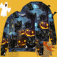 Halloween Black Cat Dark Night Style – Sweater - Ugly Christmas Sweater