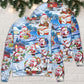 Santa And Snowman Christmas Holiday – Sweater - Ugly Christmas Sweater