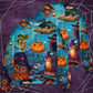 Halloween Owl Witch Night Sky Art – Sweater - Ugly Christmas Sweater
