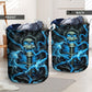 Skull Black Ground Thunder - Laundry Basket - Owls Matrix LTD