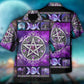 Wicca Witch Vibes Purple Pentagram – Hawaiian Shirt