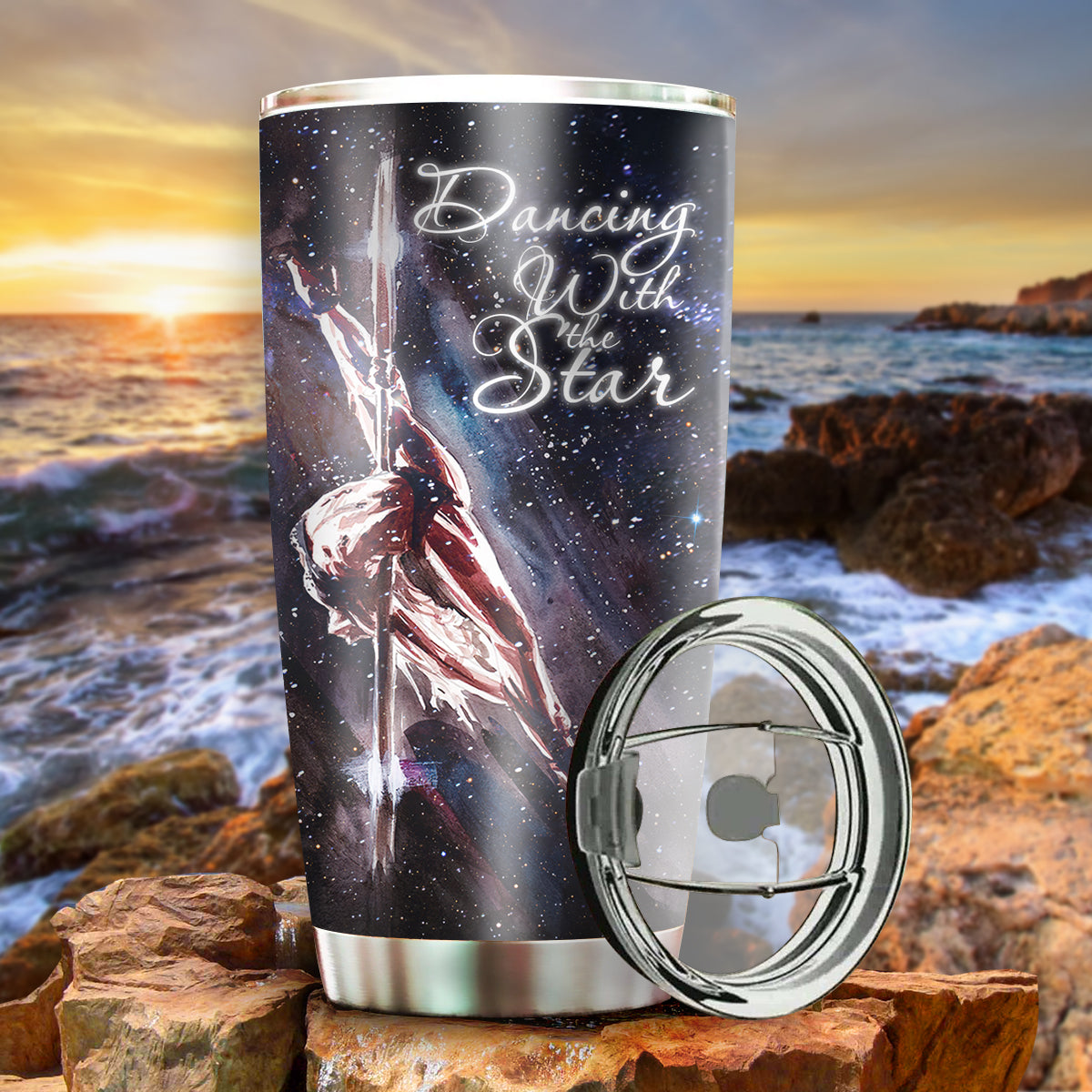 Pole Fitness In My Heart Personalized 20 Oz Tumbler For Road Trip Camping Office And Home Drink Moments