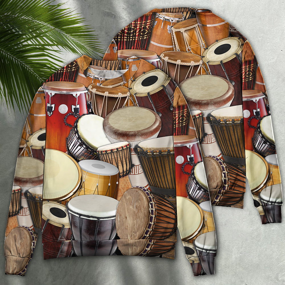 Drum Music Lifestyle Quote Style – Sweater - Ugly Christmas Sweater