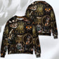 Steampunk Cat Art Magic Theme – Sweater - Ugly Christmas Sweater