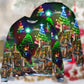 Lighthouse Merry Christmas Happy Style – Sweater - Ugly Christmas Sweater