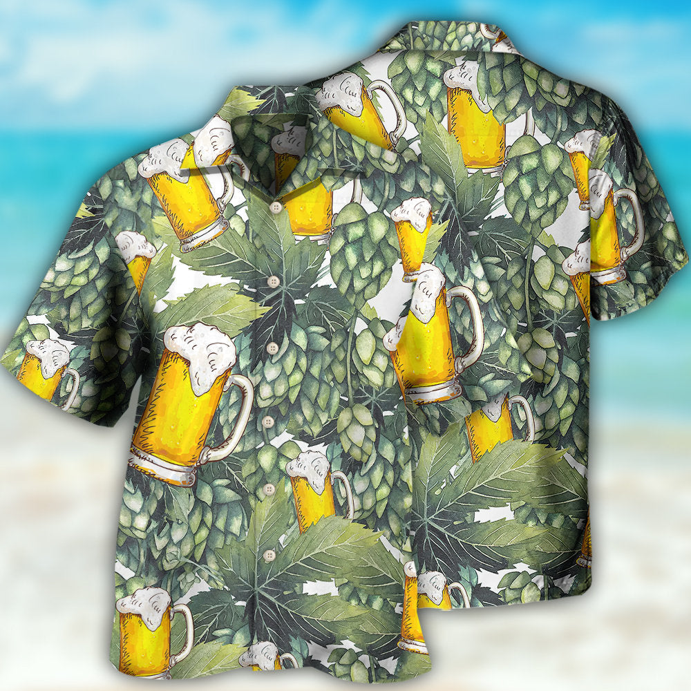 Craft Beer And Hops Brew Lover - Hawaiian Shirt