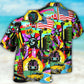Colorful America Travel Art Style – Hawaiian Shirt