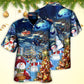 Christmas Family Snowman Love Light Art – Hawaiian Shirt