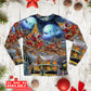 Christmas Santa Claus Snowman Family In Love Light Art Style - Pajamas Long Sleeve - Owls Matrix LTD