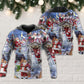 Snowman Winter Holiday Friends Art – 3D Hoodie
